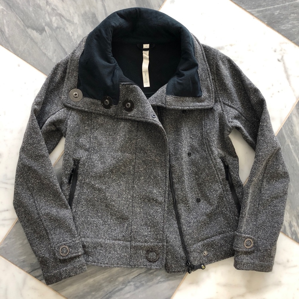 Lululemon Audrey grey tweed jacket coat
